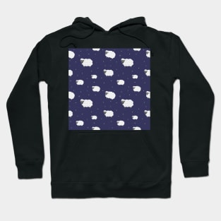 Sleeping sheeps seamless childish pattern Hoodie